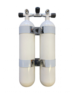 Flaskesett 2x7 300 konveks, manifold 171mm