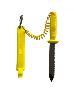 Kniv, Victory SPISS 17cm blad med gul slire